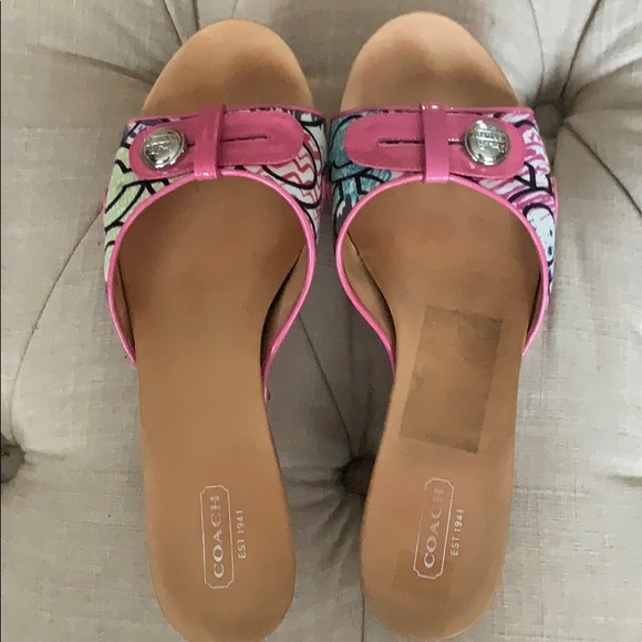 Coach multicolored clogs for sale - Picture 1 of 8